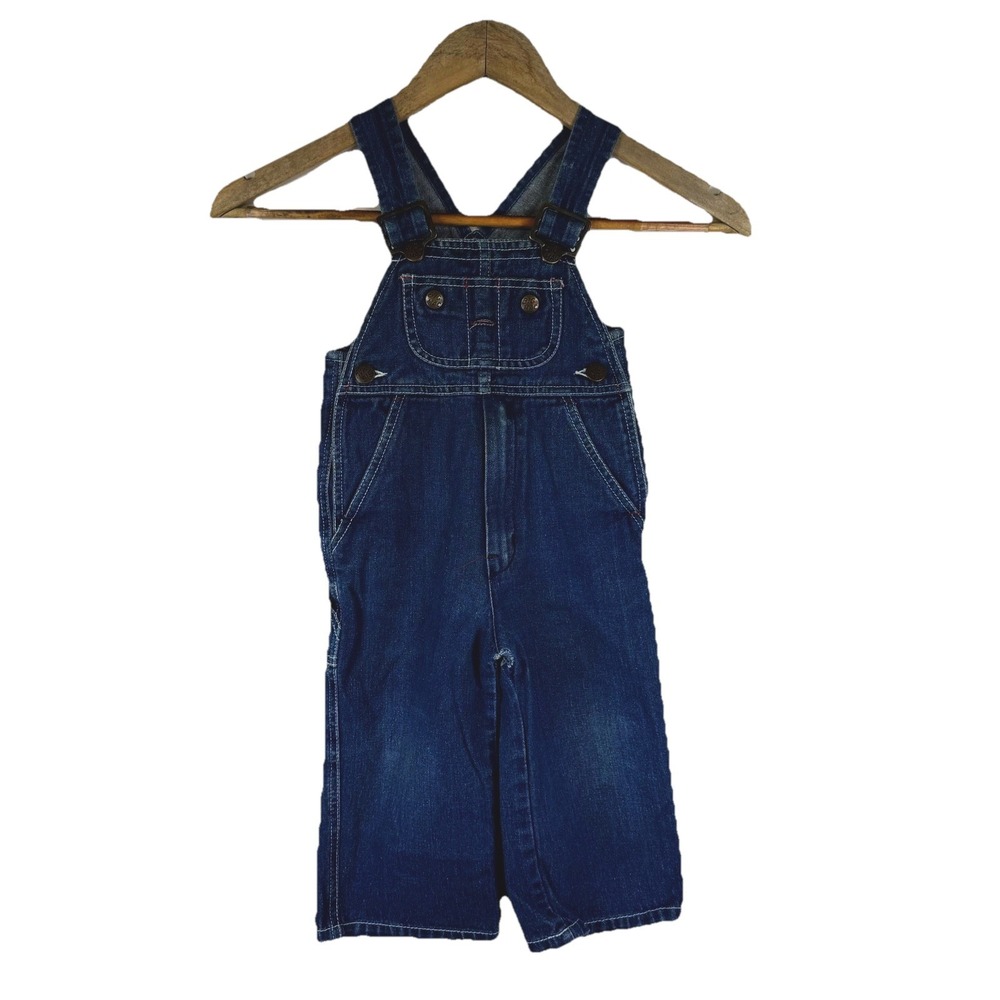 Vintage Big Mac by JCPenney Overalls Toddler Boys 3T Blue Denim Cotton Classic